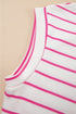 Casual Striped Wide Leg Two Piece Pant Sets