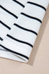 Casual Striped Wide Leg Two Piece Pant Sets