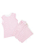 Casual Striped Wide Leg Two Piece Pant Sets