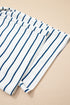 Casual Striped Wide Leg Two Piece Pant Sets