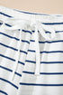 Casual Striped Wide Leg Two Piece Pant Sets