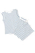 Casual Striped Wide Leg Two Piece Pant Sets