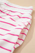 Casual Striped Wide Leg Two Piece Pant Sets