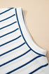 Casual Striped Wide Leg Two Piece Pant Sets