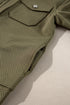 Casual Textured Flap Pocket Shirt Collar Zip Up Jackets