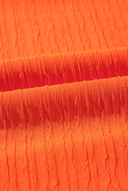 Casual Textured Knit V Neck T Shirt Drawstring Waist Shorts Set