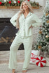 Casual Textured Patched Pocket Wide Leg Pant Set