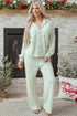 Casual Textured Patched Pocket Wide Leg Pant Set