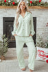 Casual Textured Patched Pocket Wide Leg Pant Set