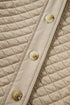Casual Textured Quilted Puffer Button Front Shacket Jacket