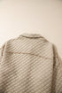 Casual Textured Quilted Puffer Button Front Shacket Jacket