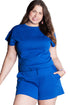 Casual Textured Short Two Piece Outfit Loungewear