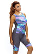 Abstract Print Tank And Fitted Short Active Set