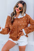 Peter Pan Collar Long Sleeve Knitwear Cardigan