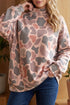 Mock Neck Camouflage Print Western Pullover Sweatshirt
