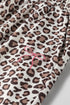 Coordinated Leopard Print Embroidery Details Pant Set