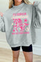 Cowgirl Rodeo Print Western Mock Neck Sweatshirt