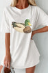 Bohemian Mallard Duck Applique Short Sleeve Graphic Tee