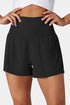 High Rise Wide Waistband Flowy Performance Shorts