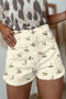 Wild Duck Mallard High Waist Frayed Denim Shorts