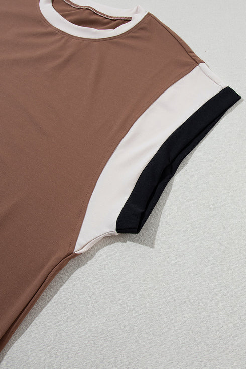 Geometric Block Pattern Trim Detail Pant Set