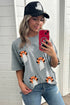 Ghost Print Short Sleeve Loose Fit Tee