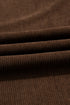 Polyester Tie Elastic Waist Soft Corduroy Pants