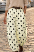 Polka Dot Pattern Ankle Length Harem Pants