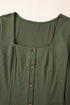Charleston Charm Rib Knit Square Neck Dress