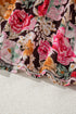 Charming Floral Print Crew Neck Short Sleeve Shift Blouse