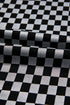 Checkerboard Patchwork Drawstring Waist Wide Leg Pants