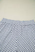 Checkerboard Pattern Lace Up High Waist Shorts