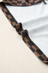 Checkerboard Print Ribbed Western Style Round Neck Tee