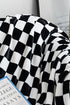 Checkerboard Printed Soft Fleece Throw Blanket
