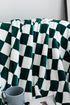 Checkerboard Printed Soft Fleece Throw Blanket