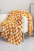 Checkerboard Printed Soft Fleece Throw Blanket