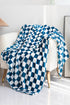 Checkerboard Printed Soft Fleece Throw Blanket