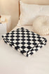 Checkerboard Printed Soft Fleece Throw Blanket