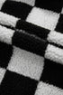 Checkered Collared Buttoned Side Pocket Fleece Jacket