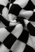 Checkered Collared Buttoned Side Pocket Fleece Jacket