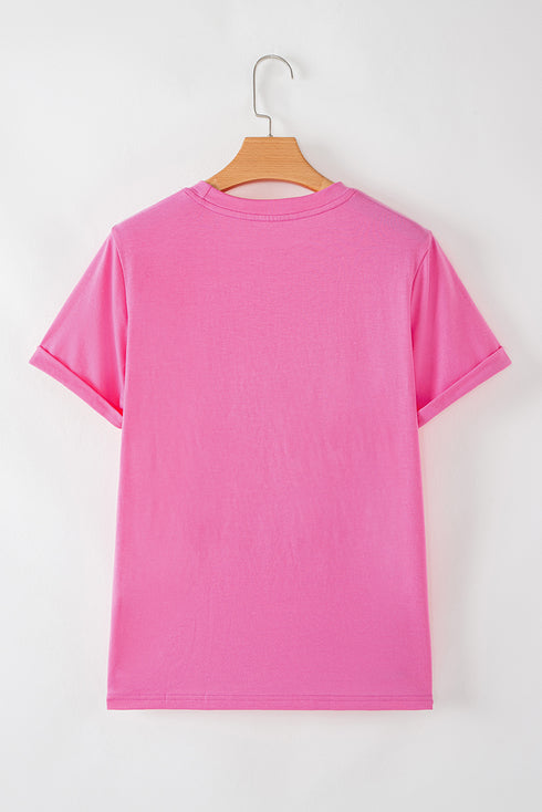 Checkered Heart Mama Statement Graphic Tee