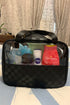 Checkered Pattern Clear PVC Travel Cosmetic Storage Bag