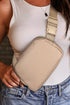 Checkered Pattern Faux Leather Adjustable Buckle Strap Crossbody Bag