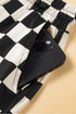 Checkered Print Drawstring Elastic Waist Casual Shorts