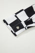 Checkered Print Flap Pocket Button Front Shacket