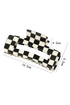 Checkered Print Geometric Hollow Out Claw Hair Clip