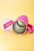 Checkered Print Handled Stainless Steel Travel Tumbler