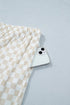 Checkered Print Loose Fit Patterned Bottoms
