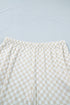 Checkered Print Loose Fit Patterned Bottoms