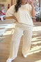 Checkered Print Loose Fit Patterned Bottoms